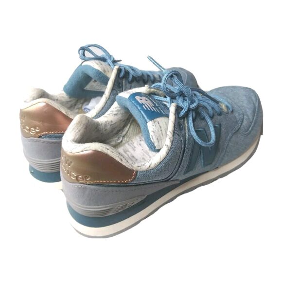 New Balance 574 Shoes Women's Size 8.5 Blue Sneakers - Picture 2 of 10